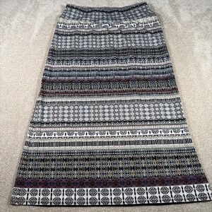Daily Thread A‎ Line Maxi Skirt Womens Medium Tribal Aztec Stripe Print Boho